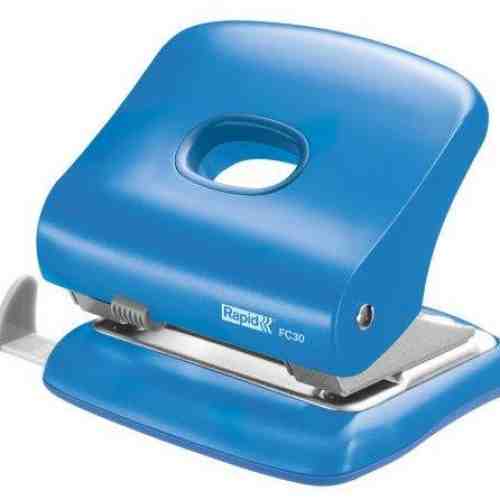 Perforator 30 coli, RAPID FC30 - albastru deschis