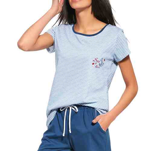 Pijama dama Sea of Love, albastru