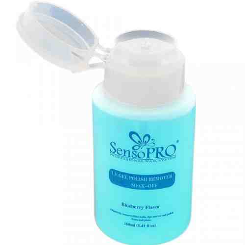 Remover Gel UV cu pompita SensoPRO Blueberry Flavor 160 ml