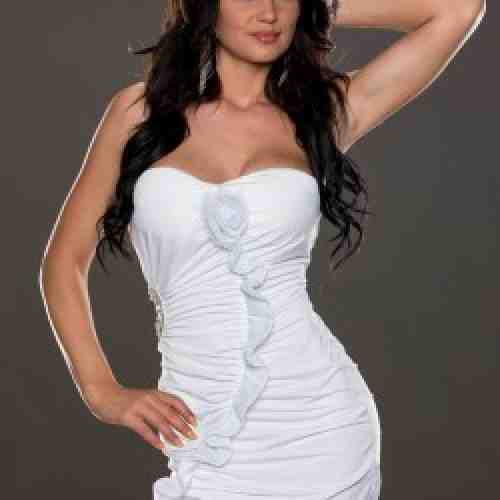Rochie de Ocazie Whitney Bob White Cod: R151 (CULOARE: Alb, Marime: One Size)