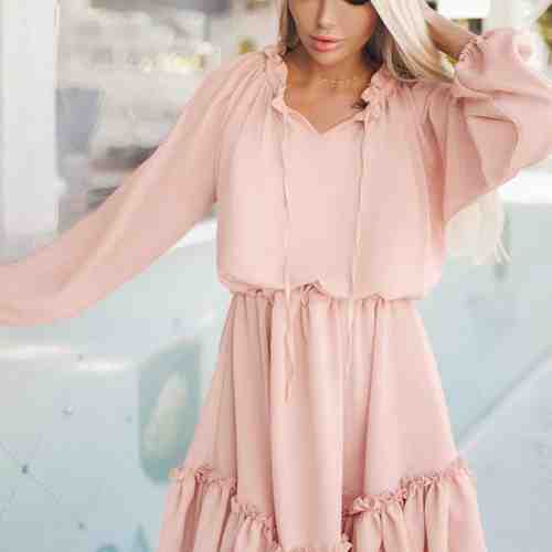 Rochie Padova Roz Prafuit