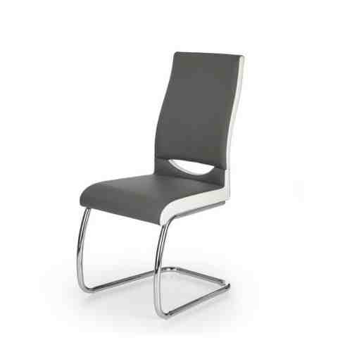 Scaun metalic tapitat K259 gri/alb