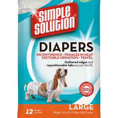 Scutece Simple Solution pentru Caini L 12 buc/set