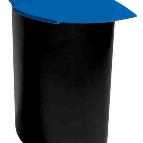 Separator cu capac pentru cos 30 litri, capacitate 6 litri, HAN Moon - negru/albastru