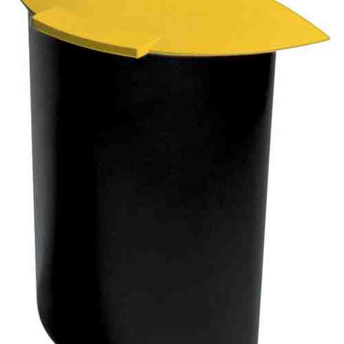 Separator cu capac pentru cos 30 litri, capacitate 6 litri, HAN Moon - negru/galben