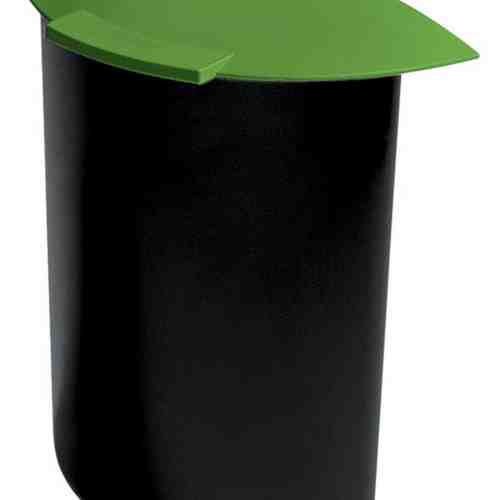 Separator cu capac pentru cos 30 litri, capacitate 6 litri, HAN Moon - negru/verde