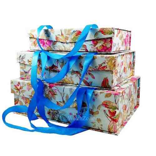 Set De 3 Cutii pentru Depozitarea Bijuteriilor FLORA WZ795