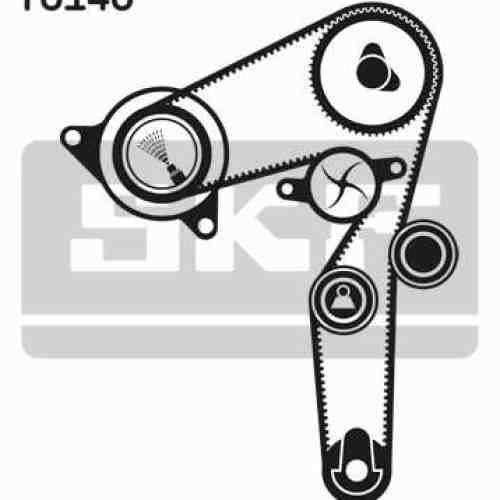 Set pompa apa + curea dintata SKF VKMC 05193