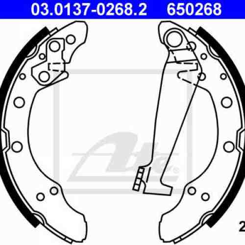 Set saboti frana ATE 03.0137-0268.2