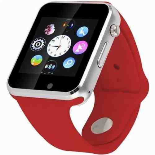 Smartwatch cu Telefon iUni A100i, BT, LCD 1.54 Inch, Camera, Rosu
