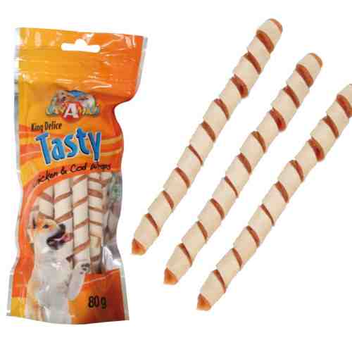 Snack Tasty Spirale Pui&Cod 80 gr