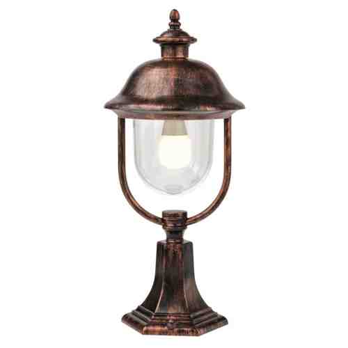 Stâlpișor iluminat exterior Redo VERONA, patina cupru, 538mm