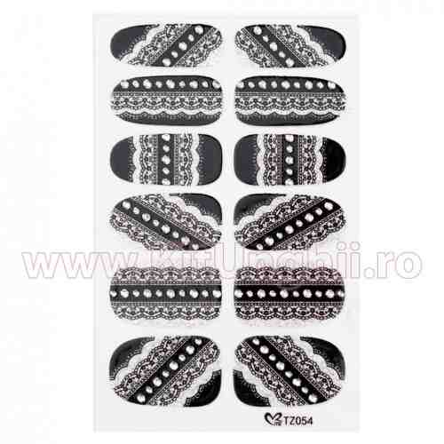Sticker Unghii Dantelle - 12 buc