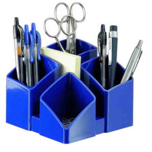 Suport pentru articole de birou, HAN Scala - albastru lucios