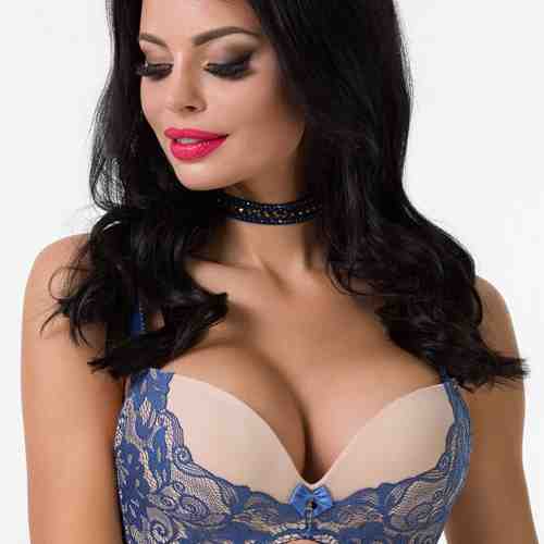 Sutien Night Blue double Push-Up