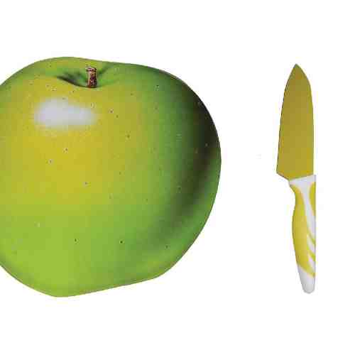 Tocator sticla cu 2 cutite, model Mar