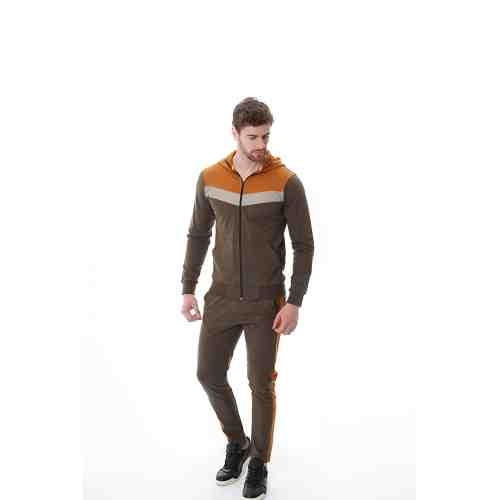 Trening pentru barbati, bumbac, cu gluga, doua piese, regular fit - ES1028