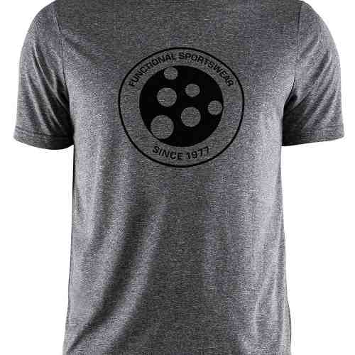 Tricou CRAFT Melange Graphic gri-inchis