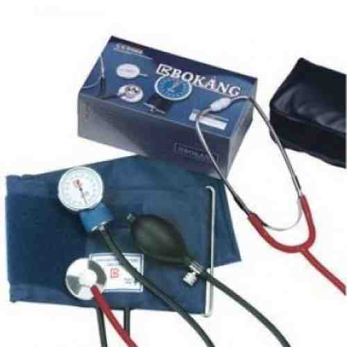 Trusa tensiometru aneroid cu stetoscop incorporat in manseta