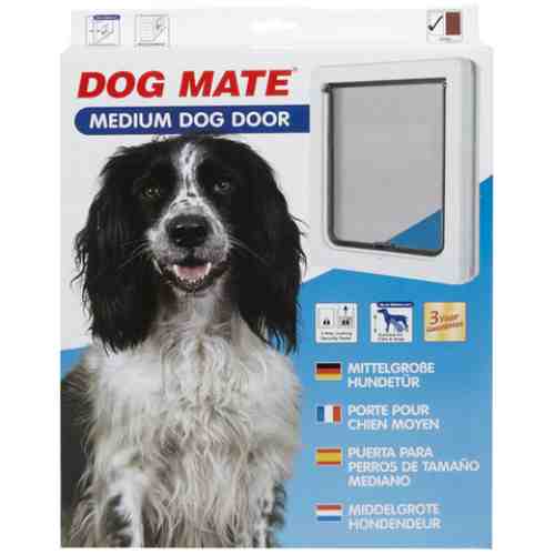 Usa alba pentru caini de talie medie Dog Mate 29 X 35 cm