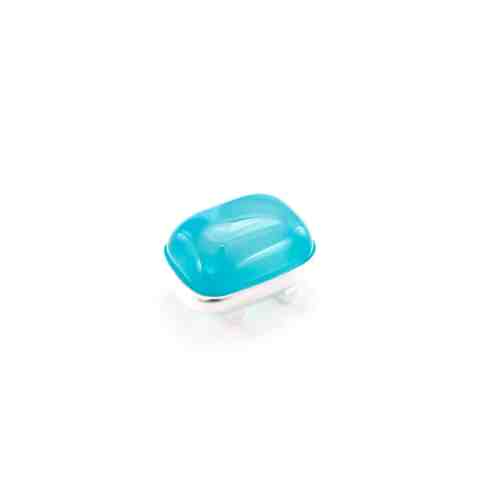 Charm cu piatra semipretioasa Agat Blue Sky interschimbabil pentru bratarile din piele Magic Bracelet - 1910535