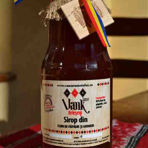 Sirop din Flori de PAPADIE cu Ghimbir