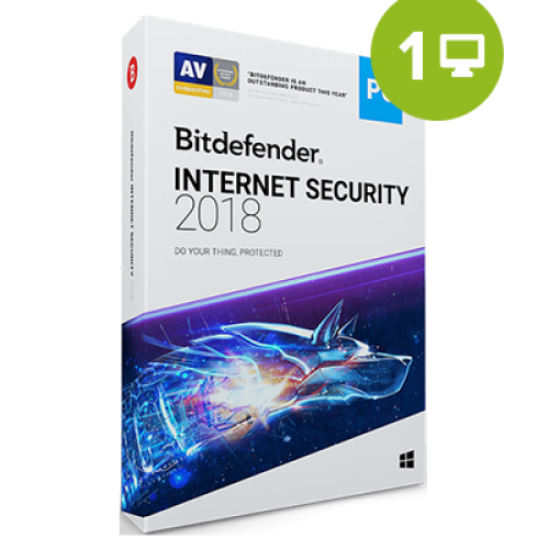 Bitdefender Internet Security 2018 – 1 an / 1 PC, licență electronică 32/64 bit