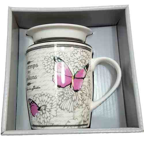 Cana cu sita si capac - Tisaniere Butterfly | Faye Sas