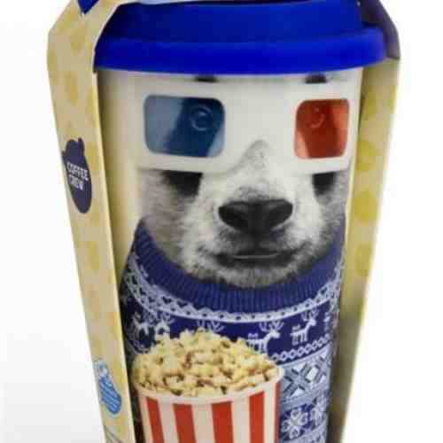 Cana de voiaj cu capac - Coffee Crew Panda | Just Mustard