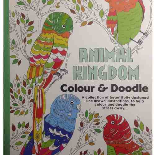 Carte de colorat pentru adulti Regatul Animalelor |