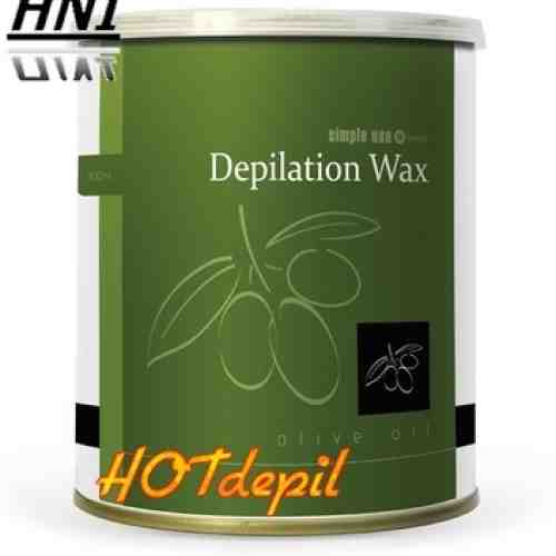 Ceara de unica folosinta fluida cu ulei de masline 800 ml - olive oil 100% natural hot wax 800 ml