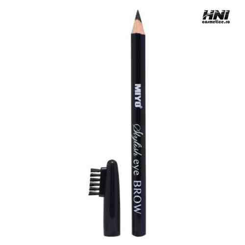 Creion Sprancene - Eye Brow Stylish negru 01 MIYO