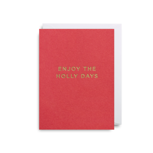 Felicitare - Enjoy The Holly Days | Lagom Design