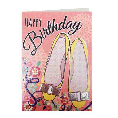 Felicitare - Happy Birthday Shoes | Laura Darrington Design