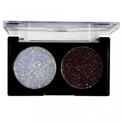 Glitter Ochi Pulbere Silver & Brown
