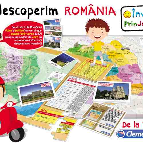 Joc educativ - Sa Descoperim Romania | Clementoni