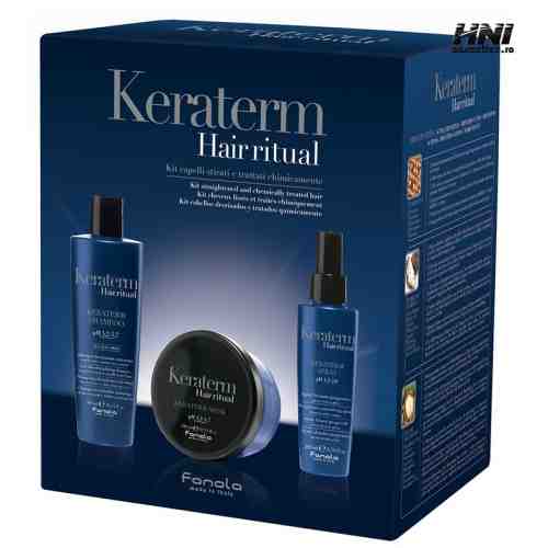 Kit pentru mentinerea parului drept si stralucitor - Keraterm