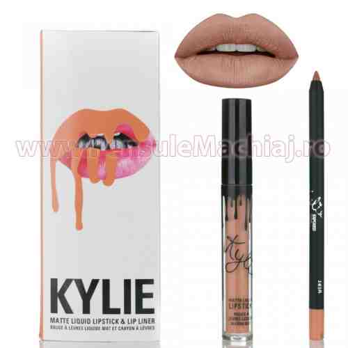 Lip Kit Ruj Lichid Mat + Creion Buze Exposed