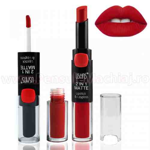 Lipstick & Lipgloss 2 in 1 Matte #06 - Monza