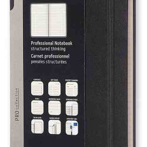 Moleskine Professional Notebook Large Hard Cover Black Pro collection | Moleskine