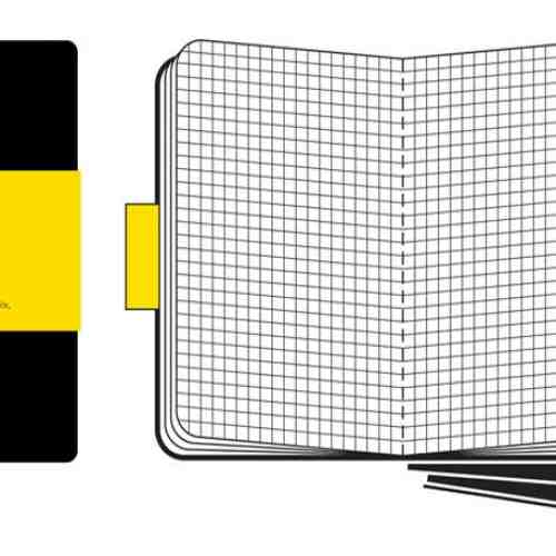 Moleskine Set of 3 Squared Cahier Journals - Black - Large | Moleskine