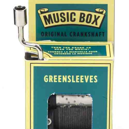 Music Crankshaft Box - Greensleeves | Kikkerland