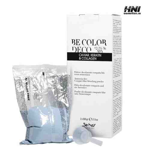 Pudra decoloranta compacta albastra fara Amoniac Be Color DECO 12-24-36 MIN 1000gr