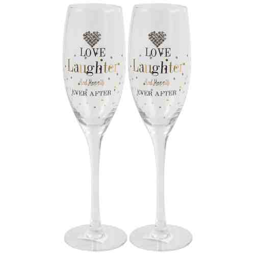 Set 2 pahare - Mad Dot Love Laughter | Lesser & Pavey