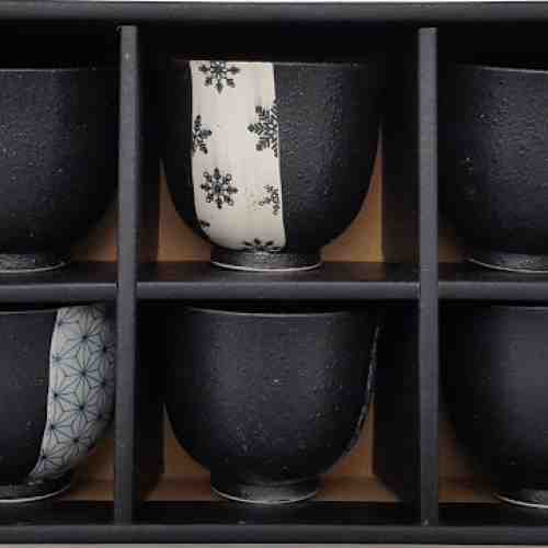 Set de 6 cesti Tajimi Black | Tajimi