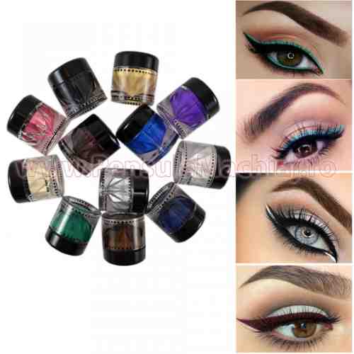Set Eyeliner Gel si fard de pleoape crema rezistent la transfer 12 culori