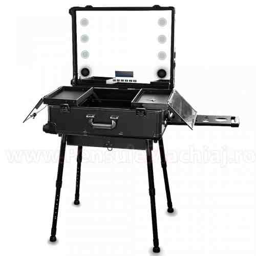 Statie Profesionala Make-Up cu Touchscreen - Statie de Machiaj culoarea Black