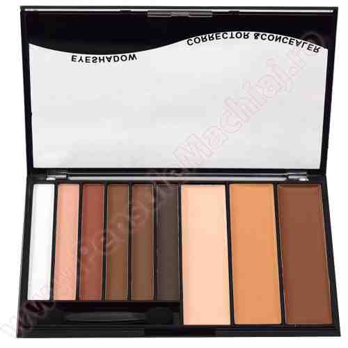 Trusa Machiaj 9 culori Eye Shadow & Concealer Meis #03 - Mellow Moderns