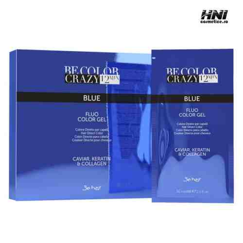 Vopsea de par Albastru Be Color Crazy 12 min fara amoniac 30 ml