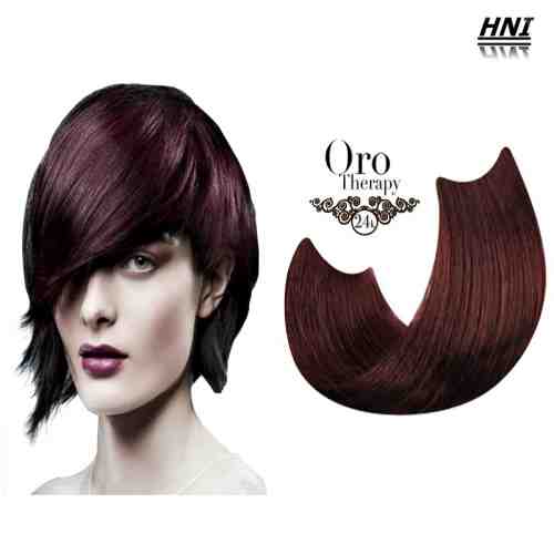 Vopsea de par castaniu mahon deschis Oro Therapy fara amoniac 5.5 100ml
